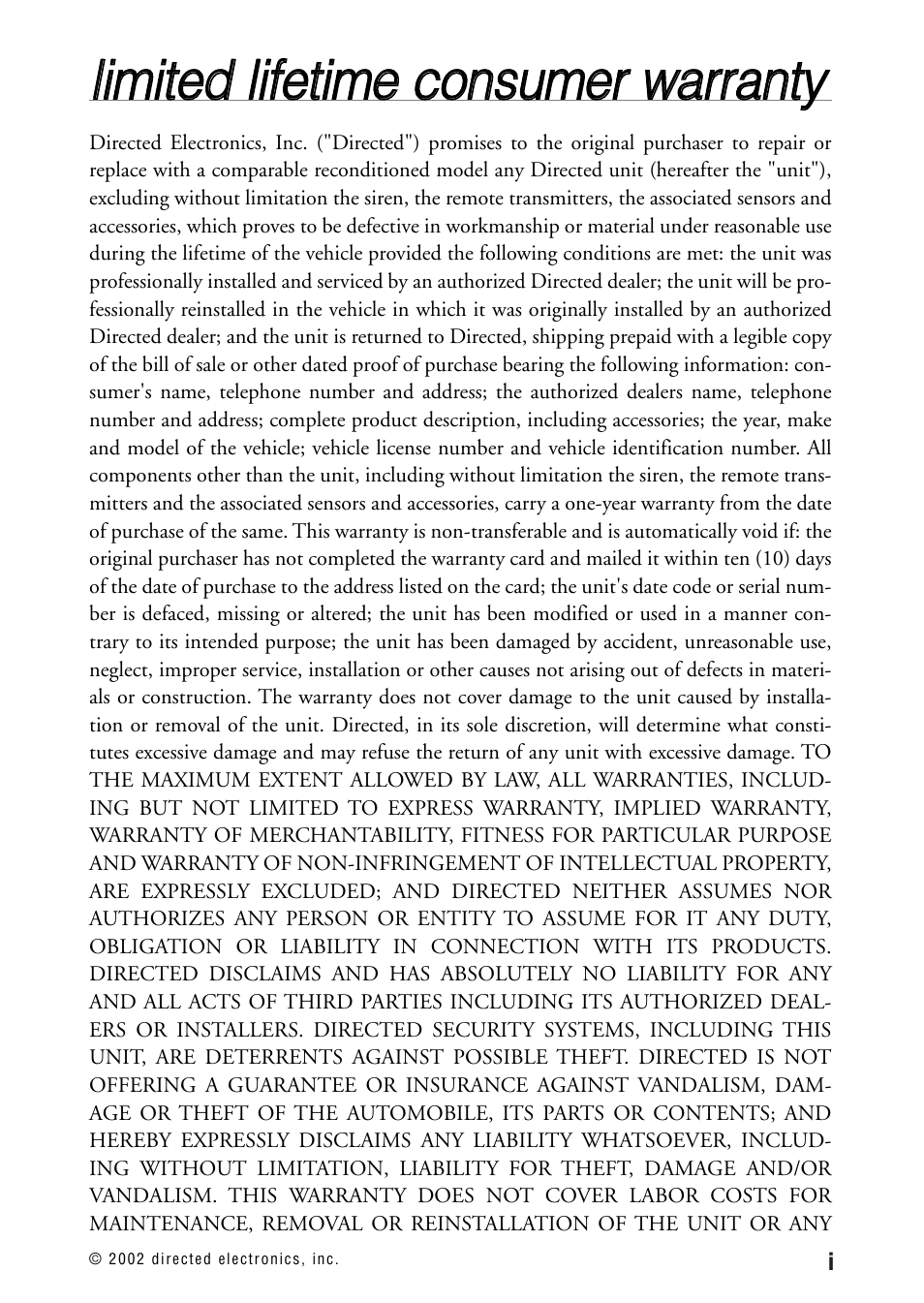 Directed Electronics 440HP User Manual | Page 3 / 19