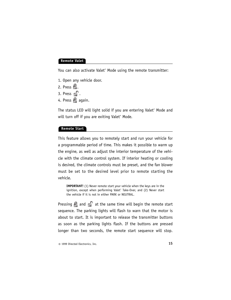 Directed Electronics 1500ESP User Manual | Page 18 / 37