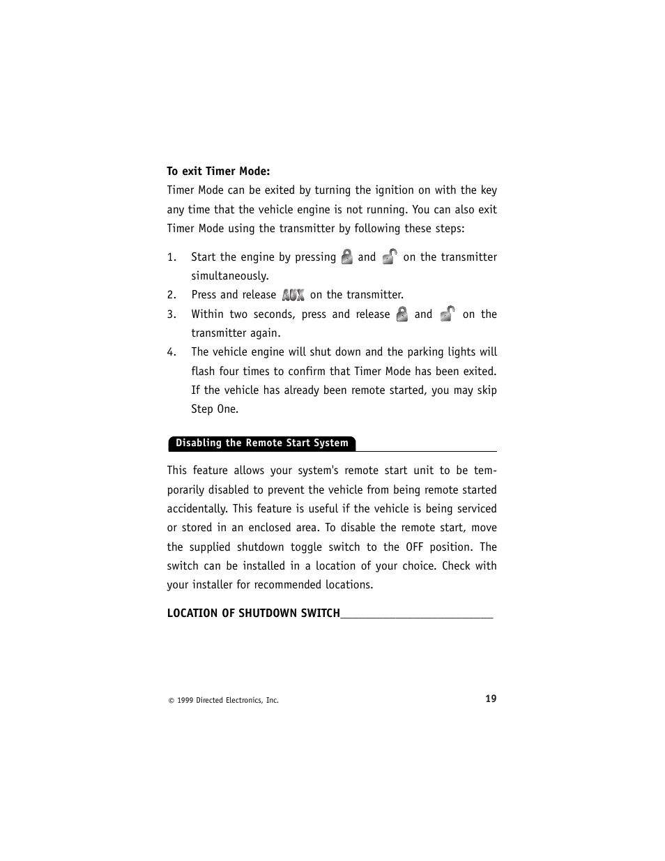 Directed Electronics 1500ESP User Manual | Page 22 / 37