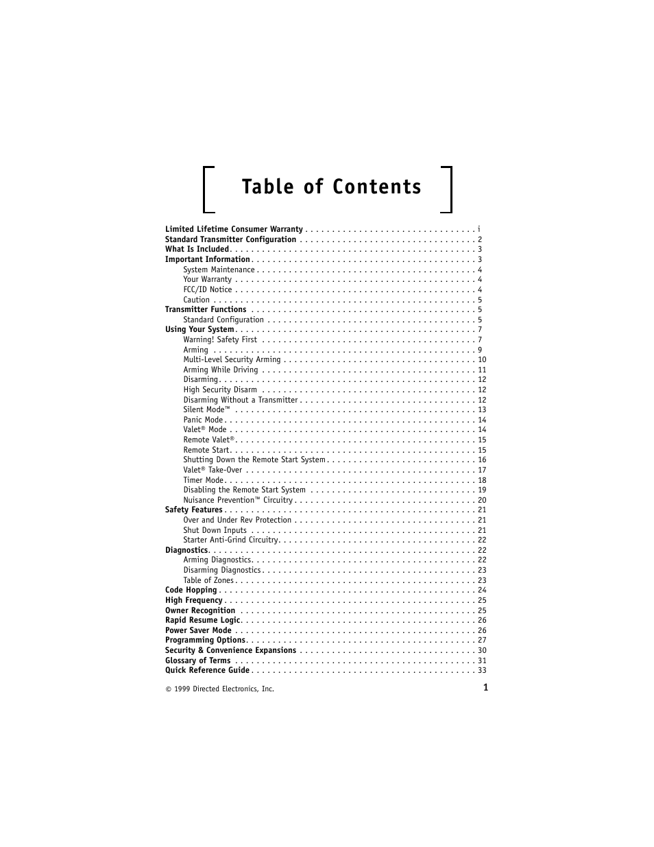 Directed Electronics 1500ESP User Manual | Page 4 / 37