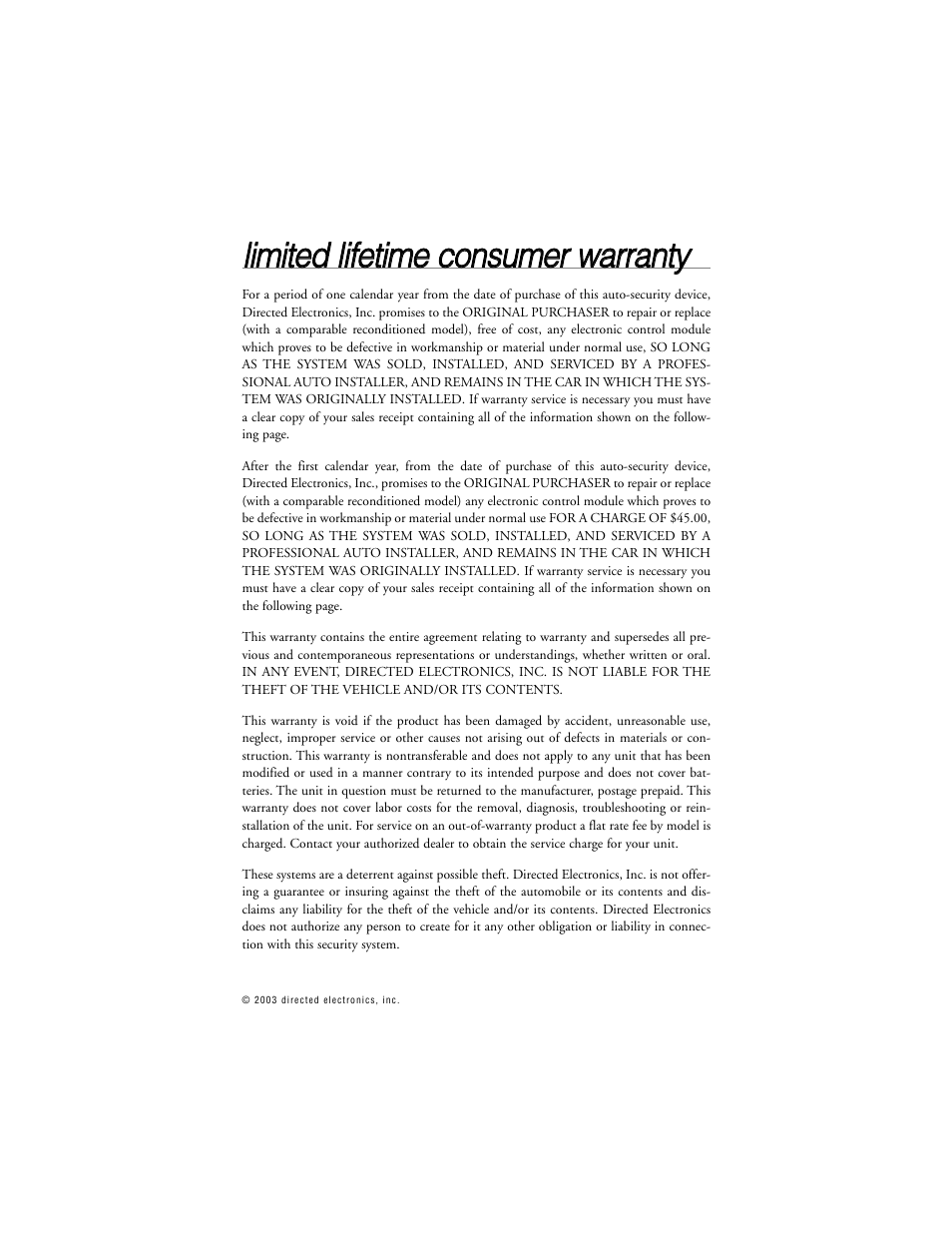 Directed Electronics G322R User Manual | Page 2 / 55