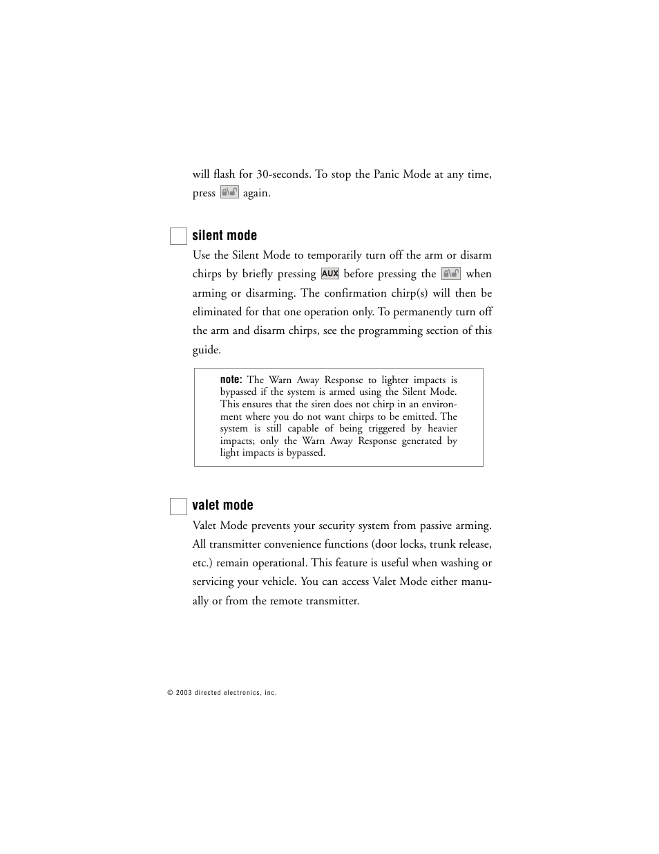 Directed Electronics G322R User Manual | Page 36 / 55