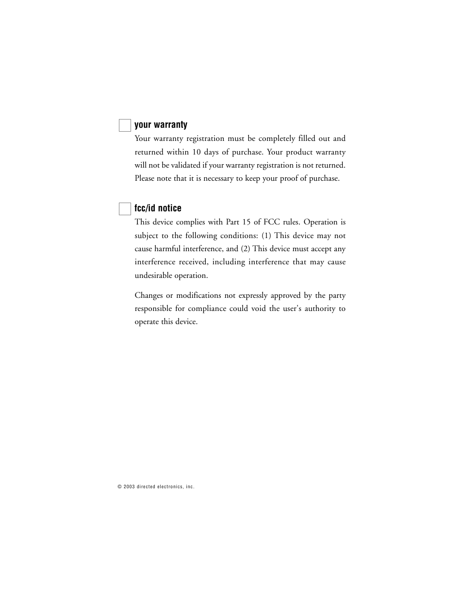 Directed Electronics G322R User Manual | Page 8 / 55