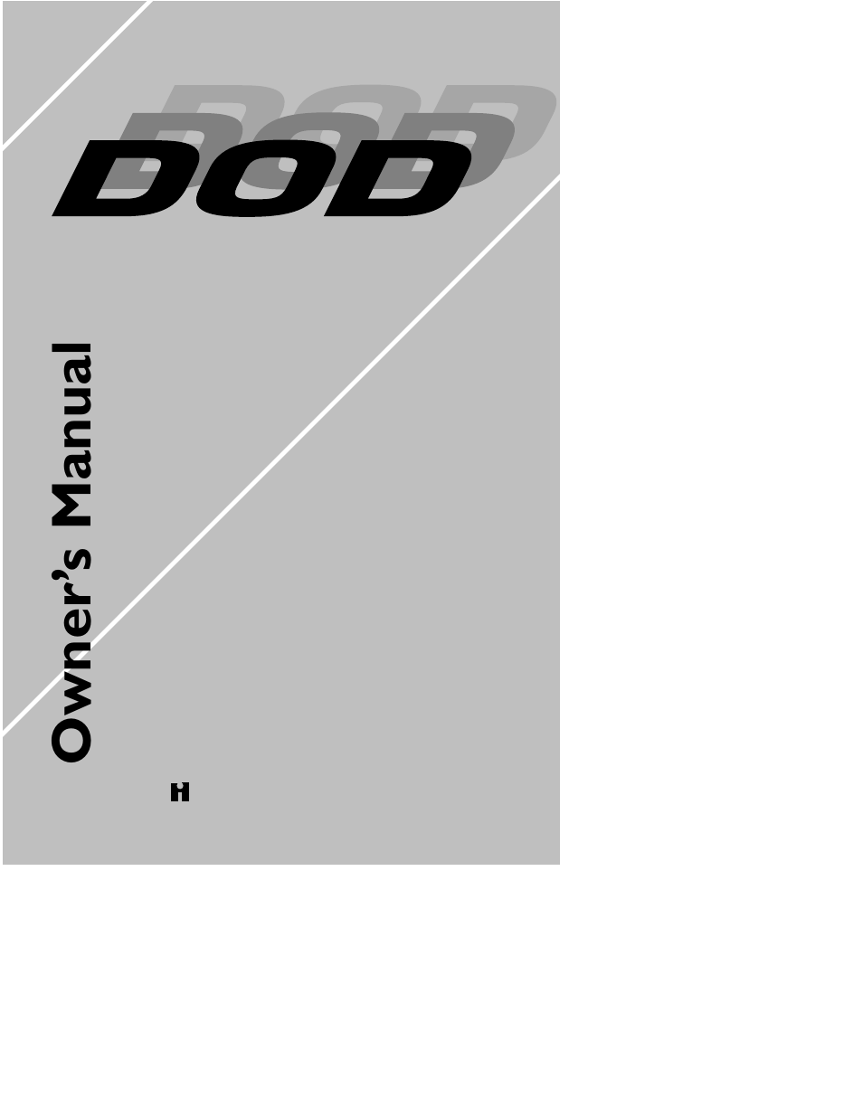 DOD SR835 User Manual | 12 pages