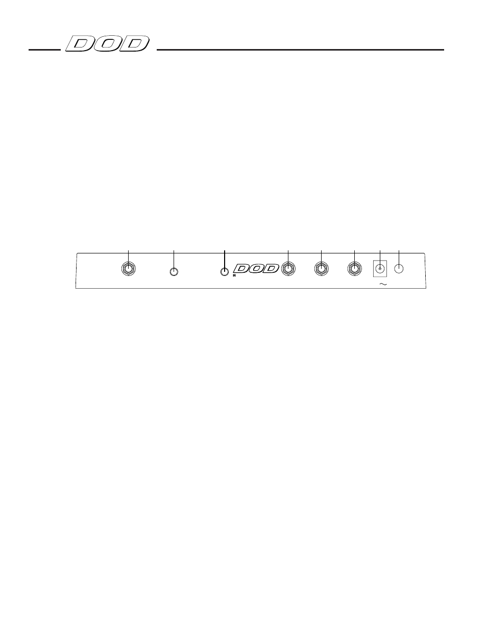 Rear panel connections | DOD FX7 User Manual | Page 8 / 18