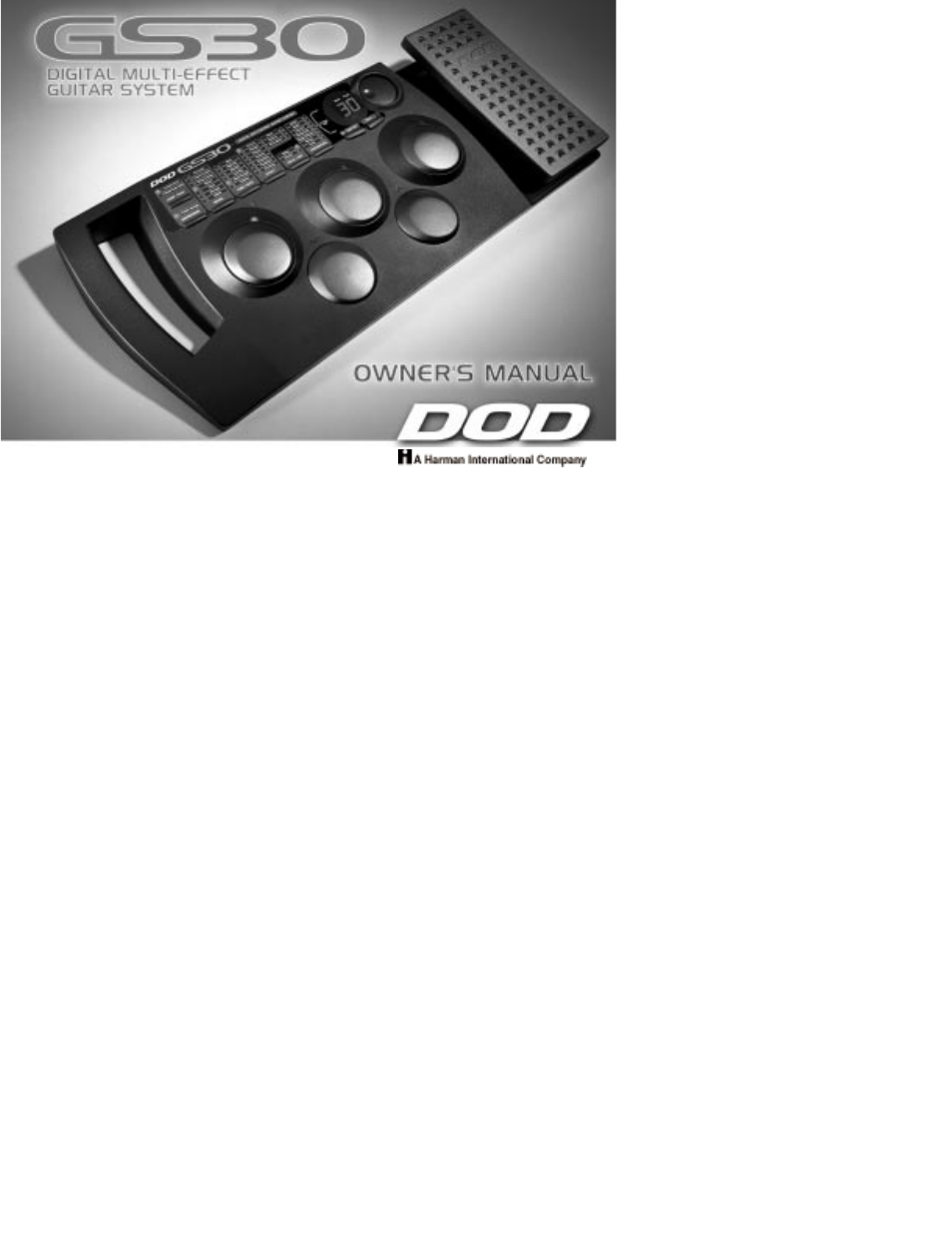 DOD GS30 User Manual | 36 pages