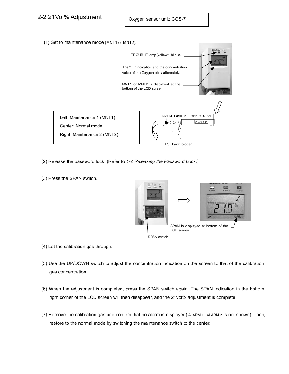 2 21vol% adjustment | DOD PS-7 User Manual | Page 4 / 9