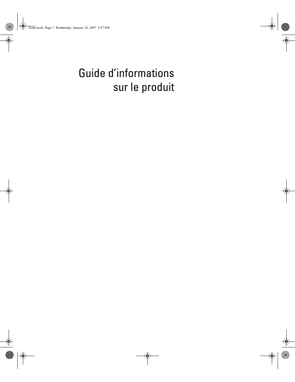 Guide d’informations sur le produit | Dell ECX User Manual | Page 59 / 222