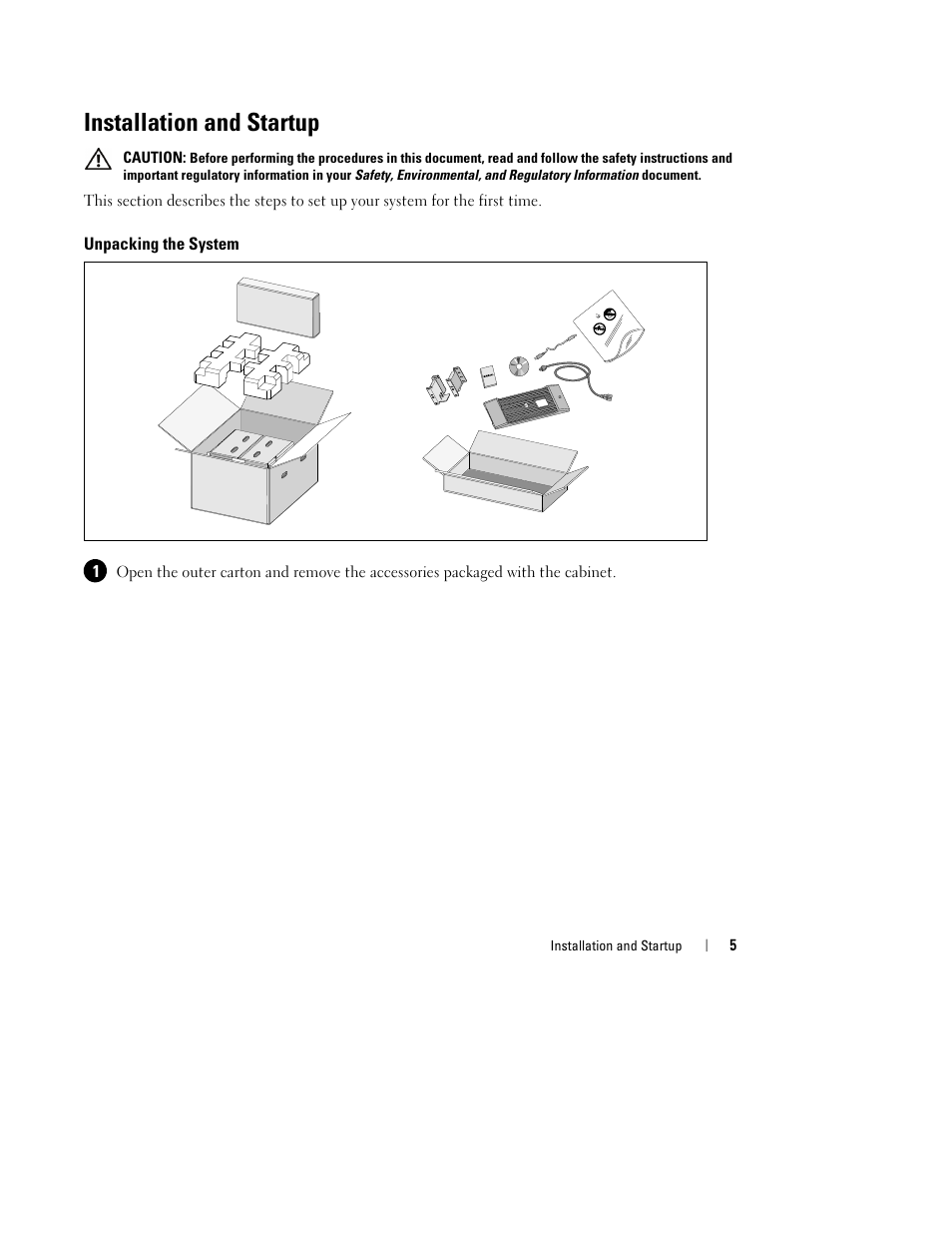 Installation and startup | Dell H950N User Manual | Page 7 / 152