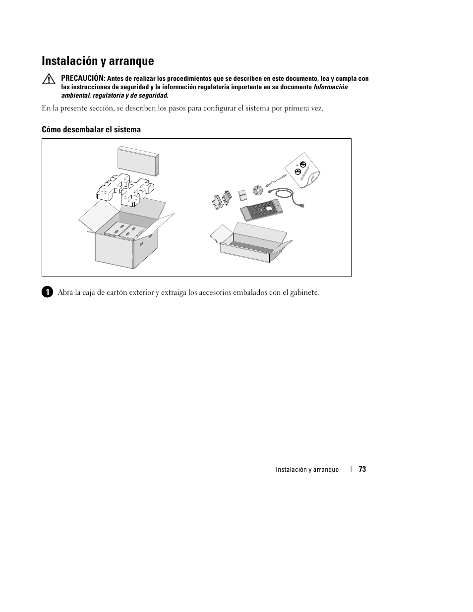 Instalación y arranque | Dell H950N User Manual | Page 75 / 152