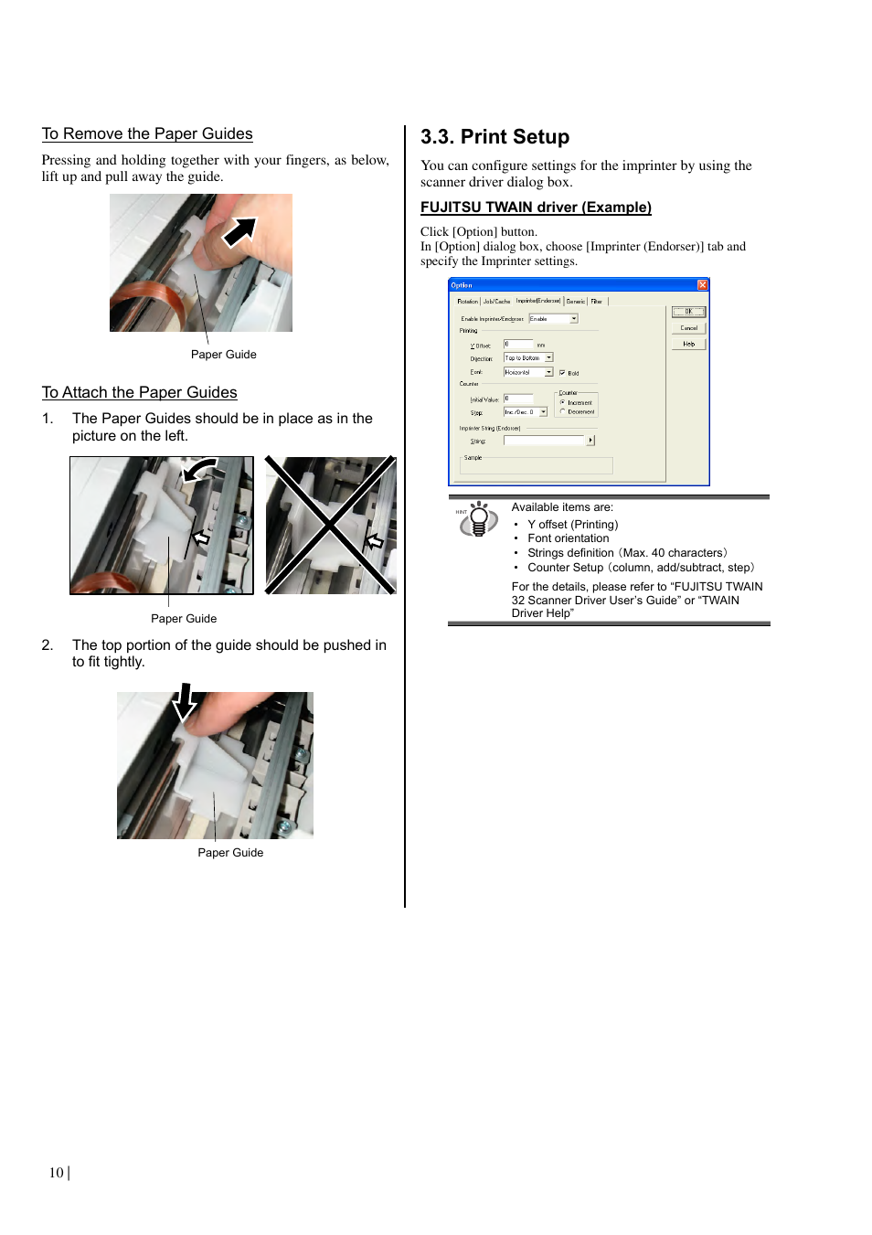 Print setup | Dell fi-565PR User Manual | Page 14 / 128
