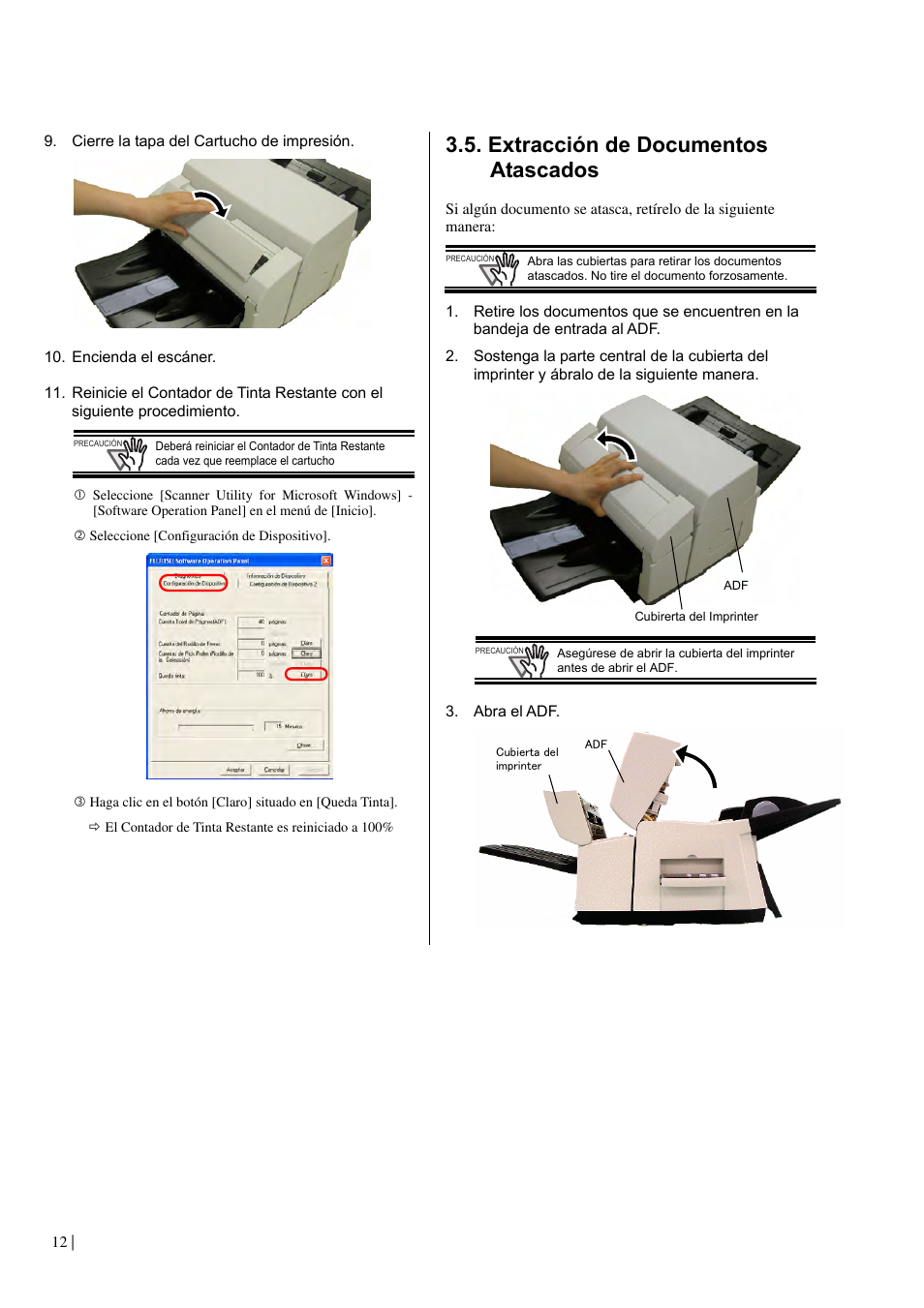 Extracción de documentos atascados | Dell fi-565PR User Manual | Page 96 / 128