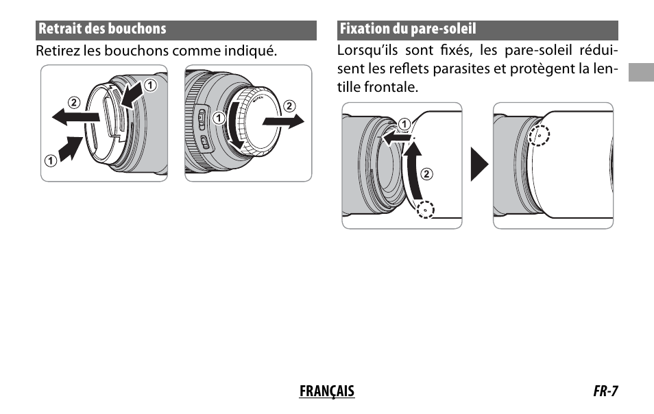 FujiFilm Lens Hood for XF 80mm f/2.8 R LM OIS WR Macro Lens User Manual | Page 27 / 172