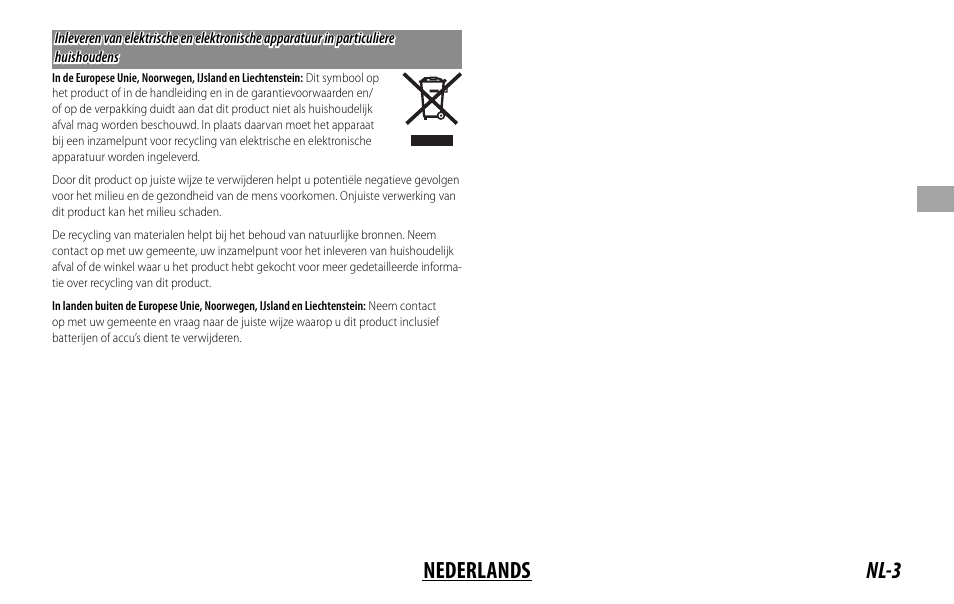 Nl-3 nederlands | FujiFilm Lens Hood for XF 80mm f/2.8 R LM OIS WR Macro Lens User Manual | Page 53 / 172