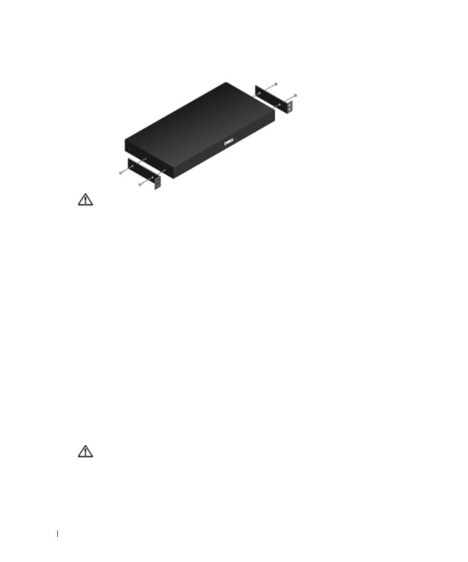 Installing the console switch, Figure 2-1, Console switch horizontal installation | Dell Console Switch User Manual | Page 14 / 58