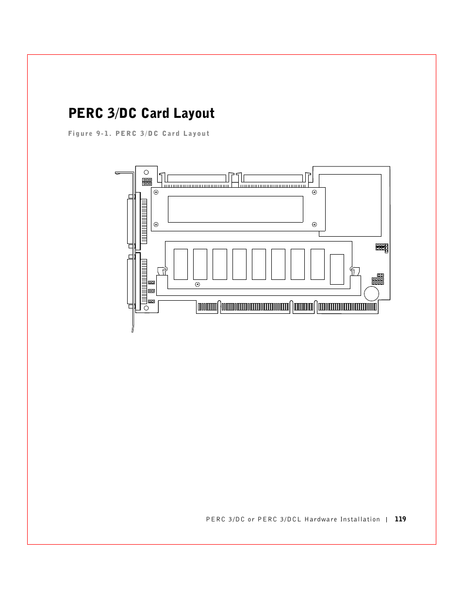 Perc 3/dc card layout | Dell 3 User Manual | Page 121 / 254