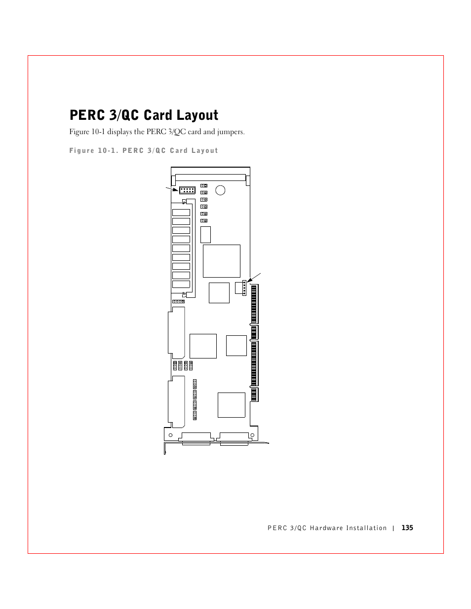 Perc 3/qc card layout | Dell 3 User Manual | Page 137 / 254