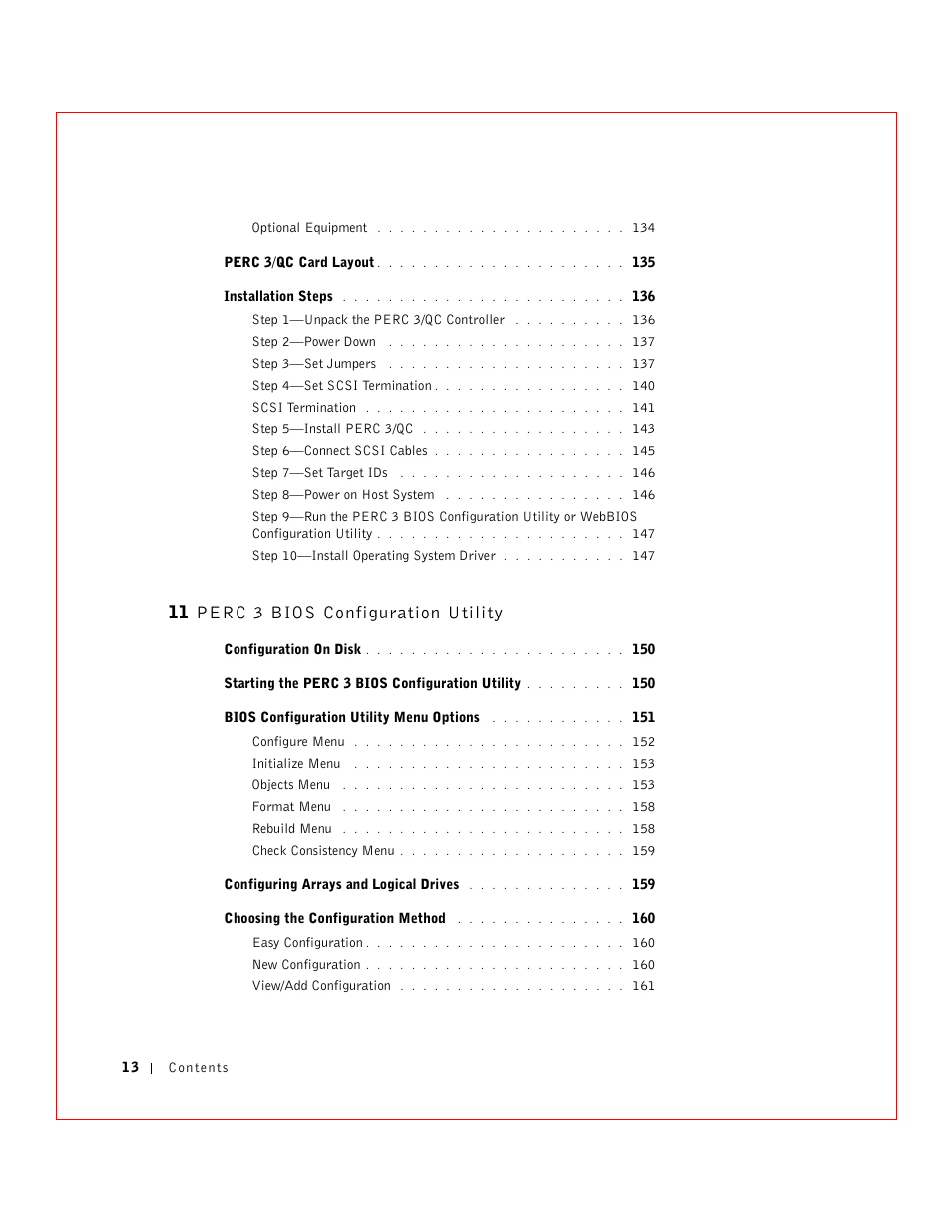 11 perc 3 bios configuration utility | Dell 3 User Manual | Page 15 / 254