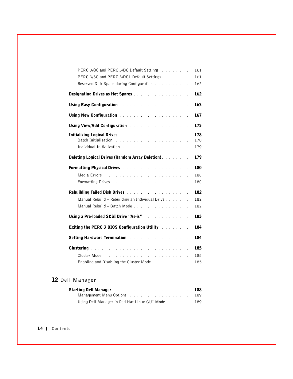 12 dell manager | Dell 3 User Manual | Page 16 / 254