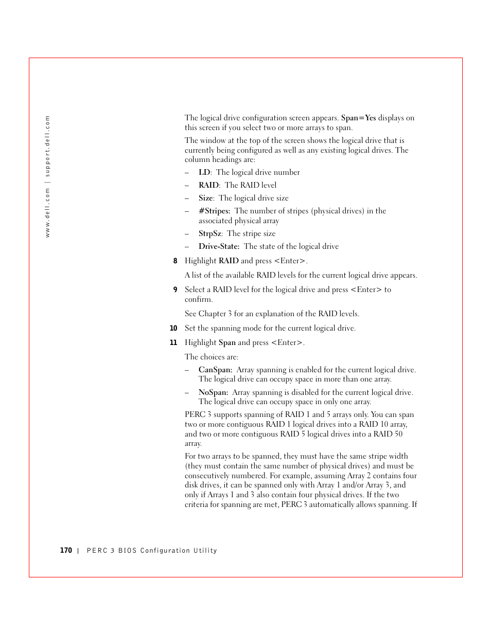 Dell 3 User Manual | Page 172 / 254