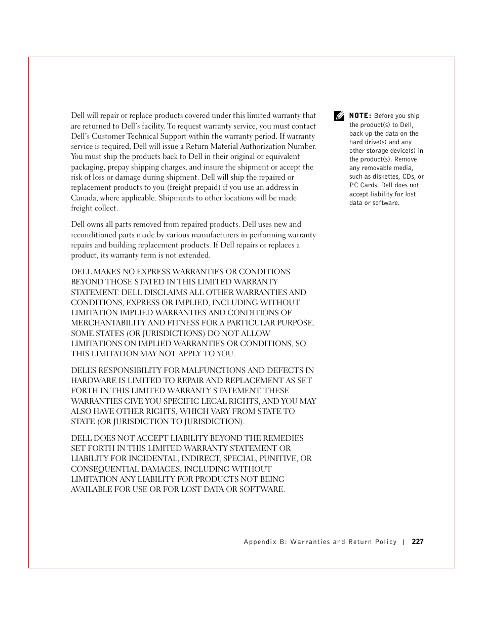 Dell 3 User Manual | Page 229 / 254