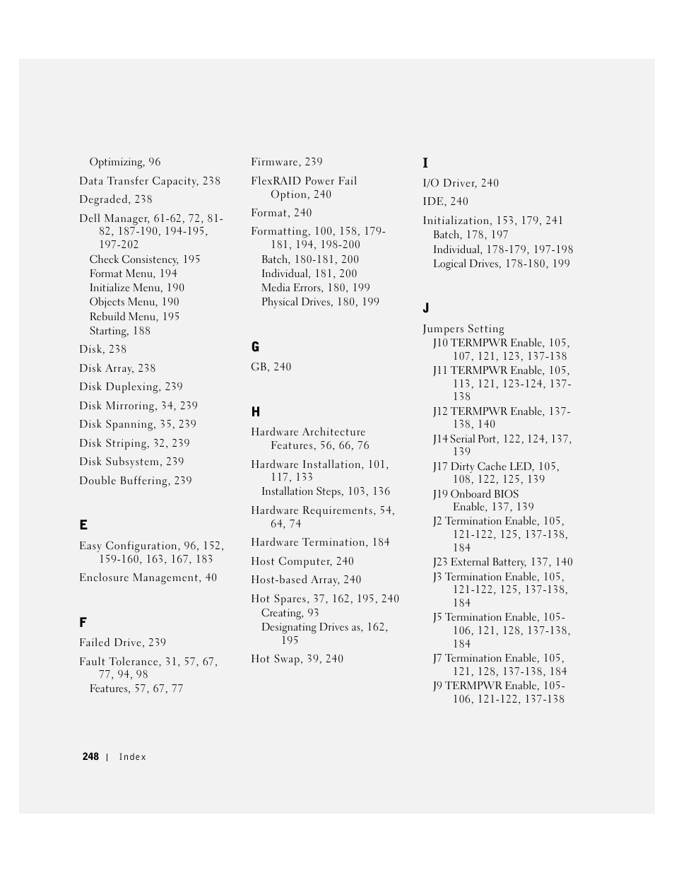 Dell 3 User Manual | Page 250 / 254