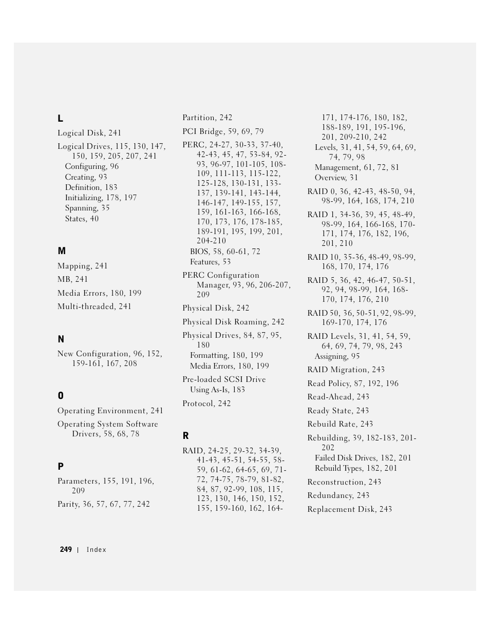 Dell 3 User Manual | Page 251 / 254