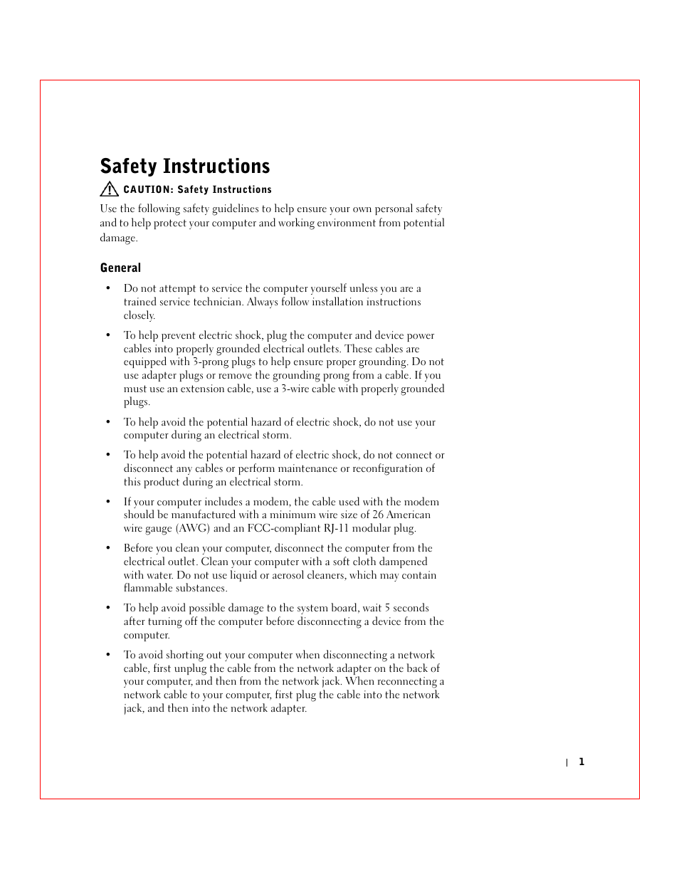 Safety instructions | Dell 3 User Manual | Page 3 / 254