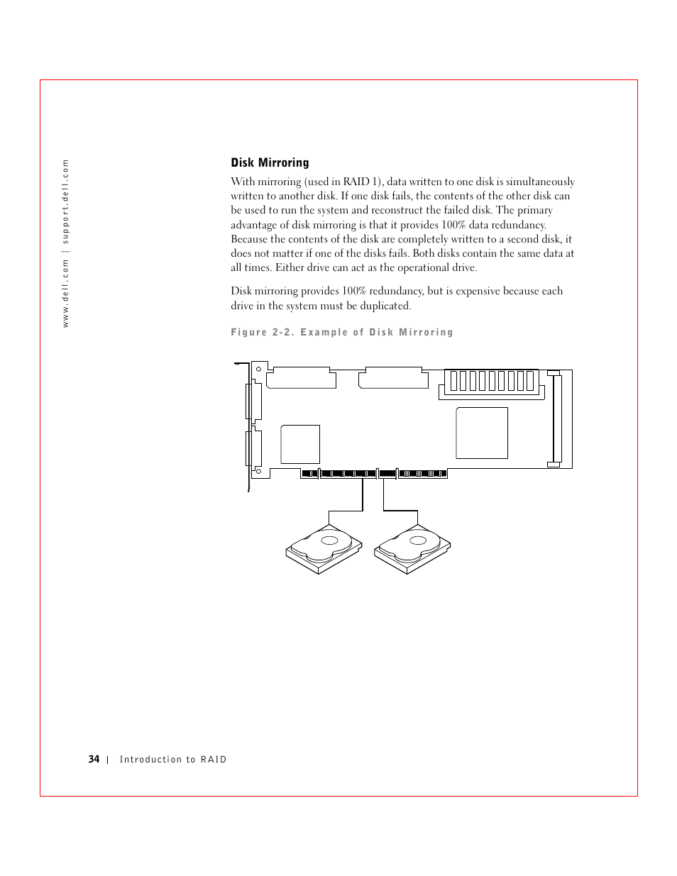 Disk mirroring | Dell 3 User Manual | Page 36 / 254