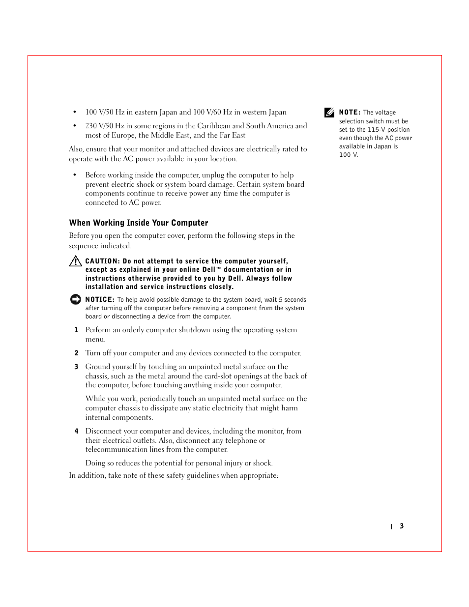 Dell 3 User Manual | Page 5 / 254