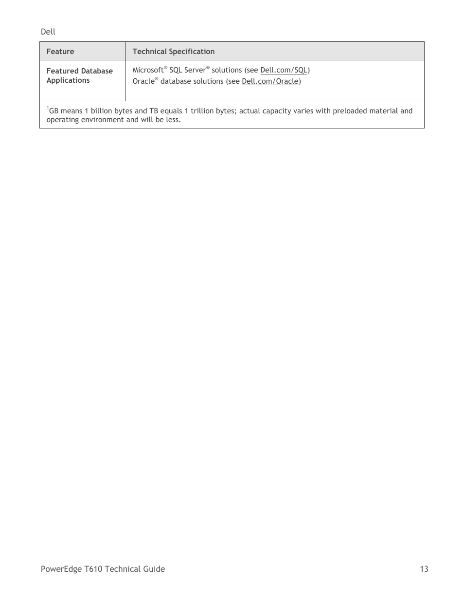 Dell PowerEdge T610 User Manual | Page 13 / 65