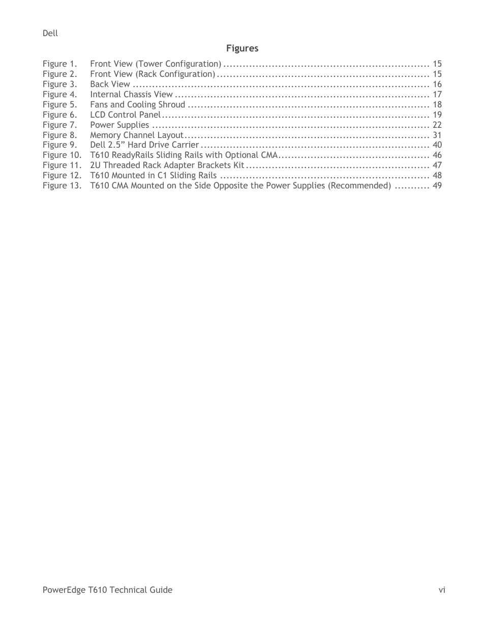 Dell PowerEdge T610 User Manual | Page 6 / 65