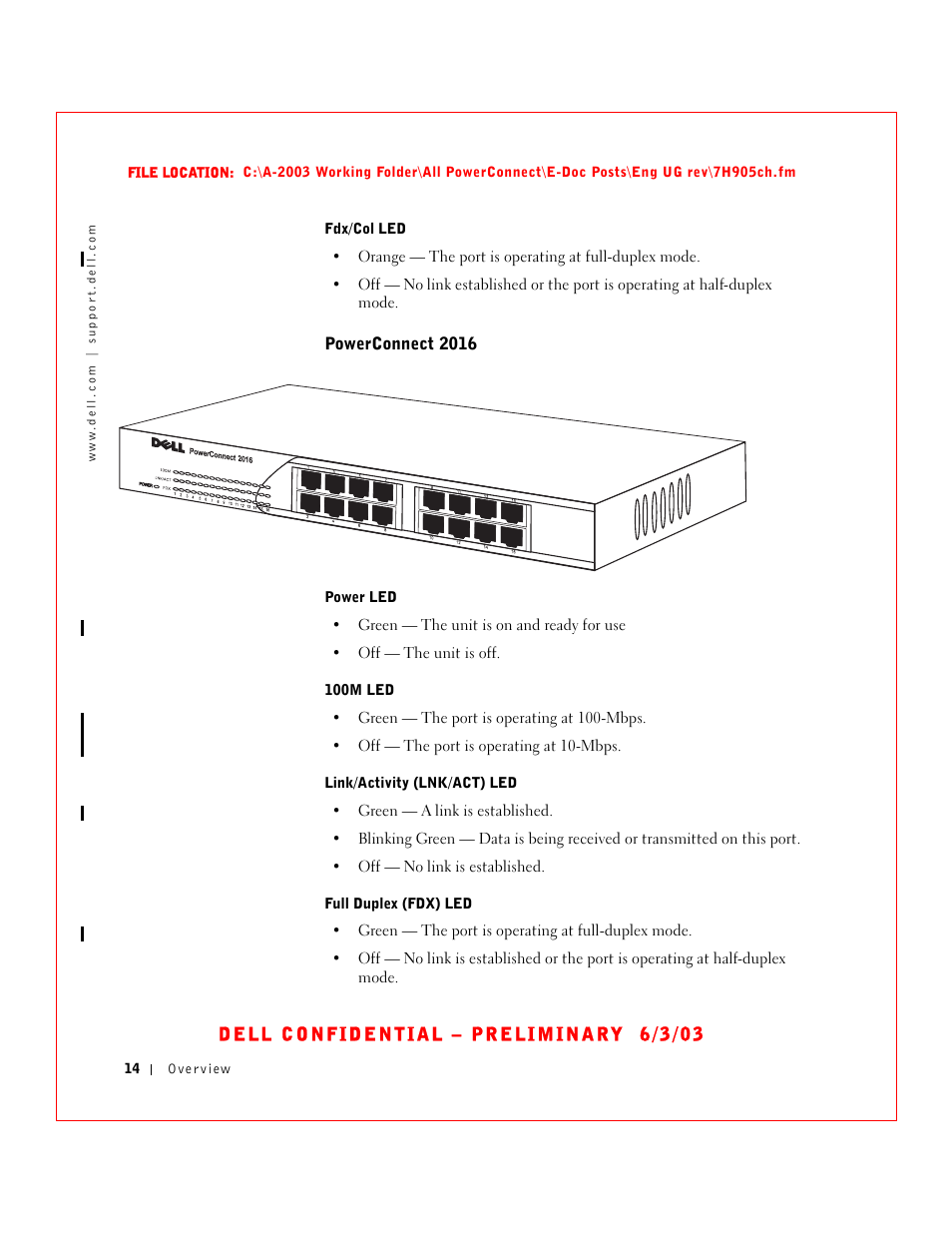 Powerconnect 2016 | Dell PowerConnect 2016 User Manual | Page 14 / 46