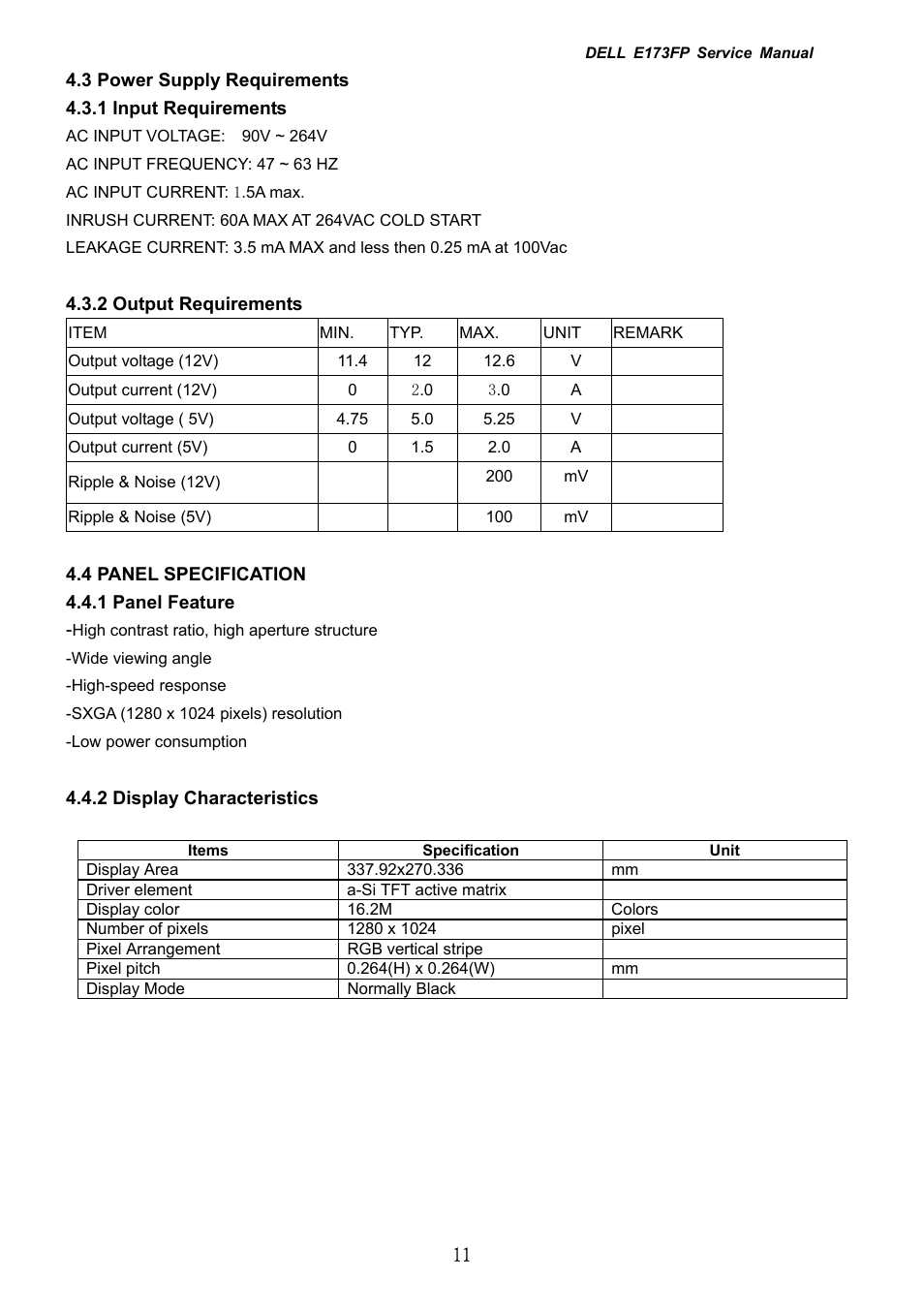 Dell E173FP User Manual | Page 11 / 56