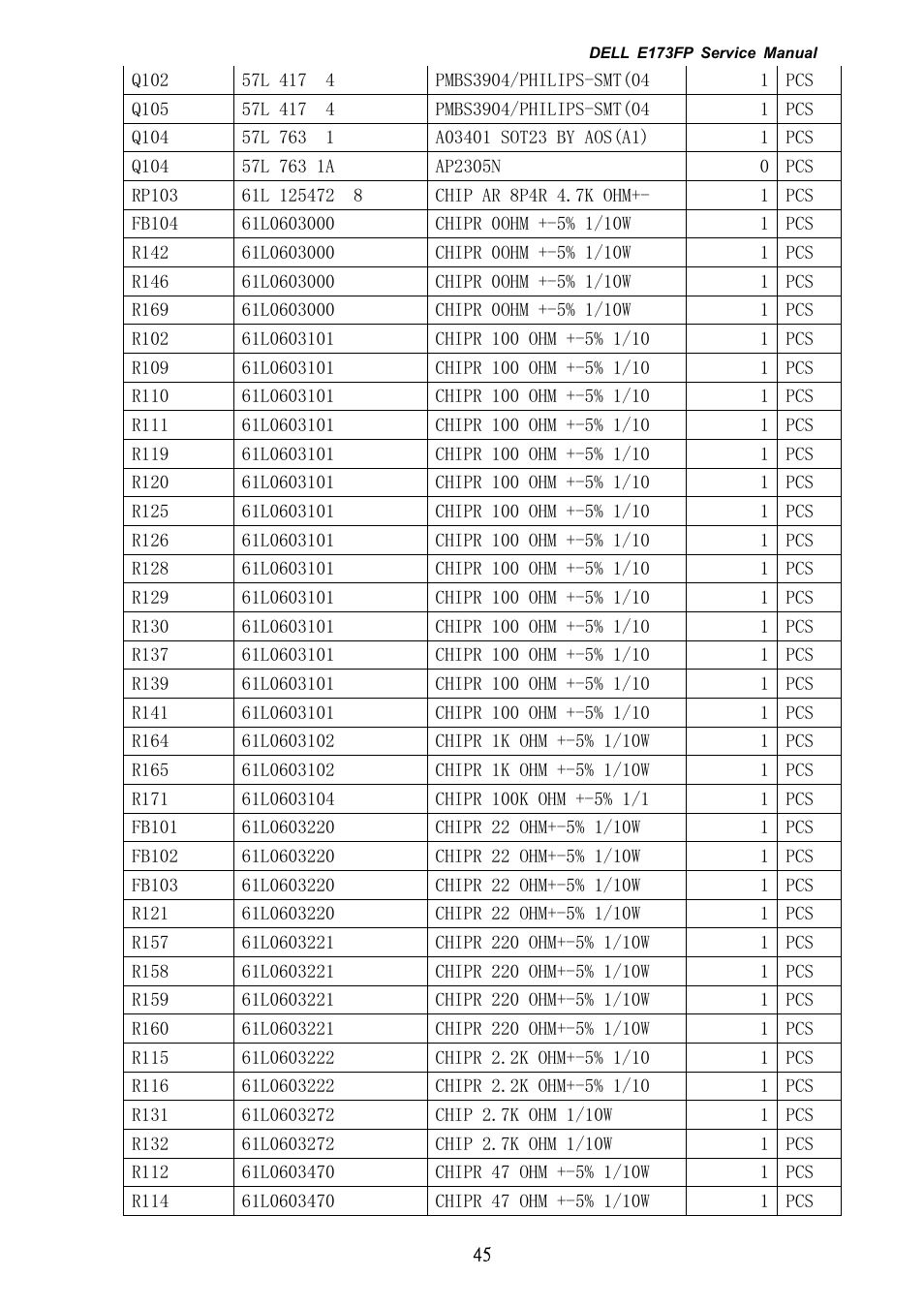Dell E173FP User Manual | Page 45 / 56