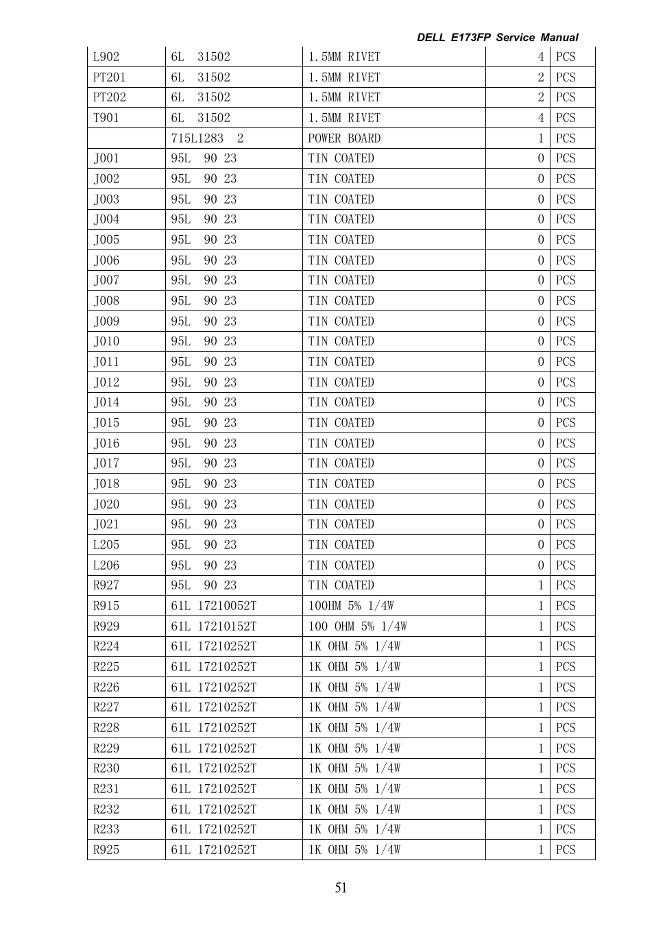 Dell E173FP User Manual | Page 51 / 56