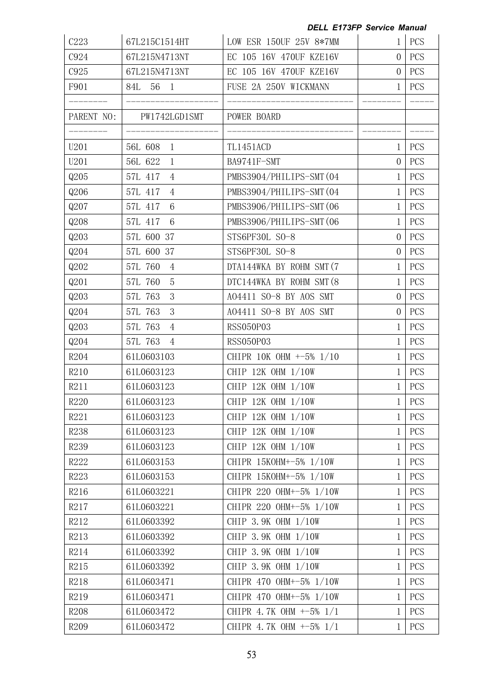 Dell E173FP User Manual | Page 53 / 56