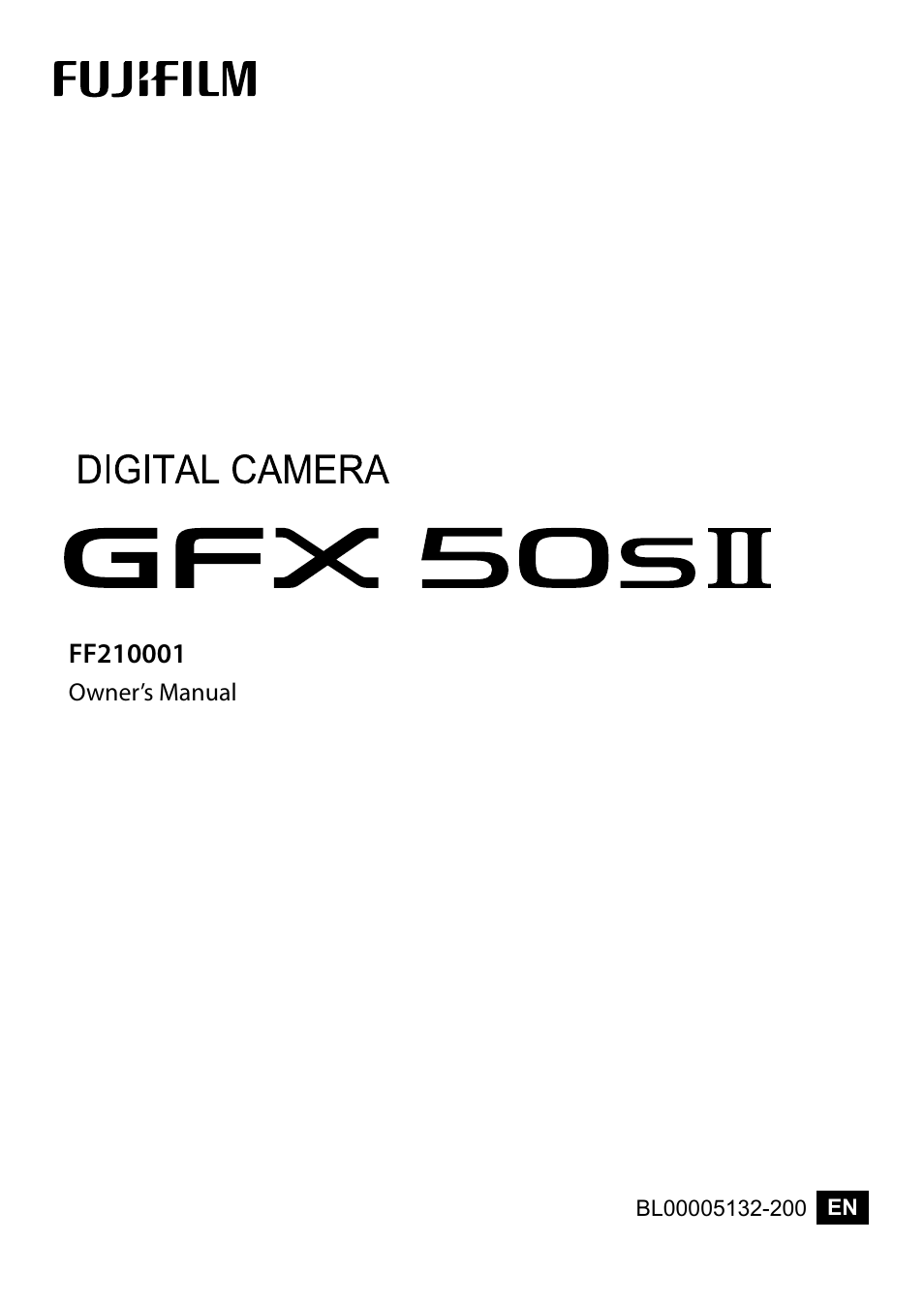 FujiFilm GFX 50S II Medium Format Mirrorless Camera with 35-70mm Lens Kit User Manual | 360 pages