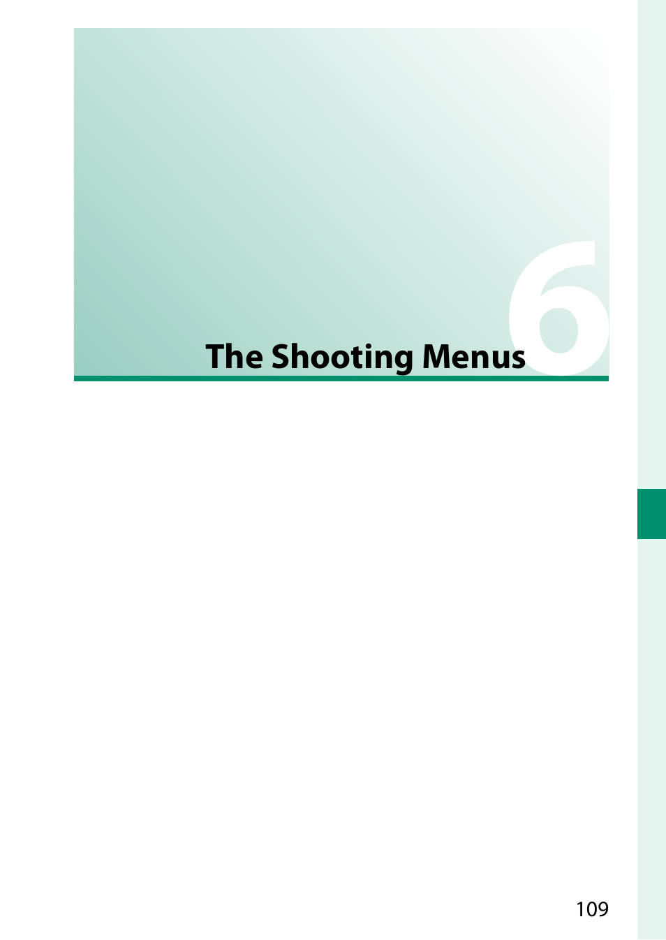 The shooting menus | FujiFilm GFX 50S II Medium Format Mirrorless Camera with 35-70mm Lens Kit User Manual | Page 133 / 360