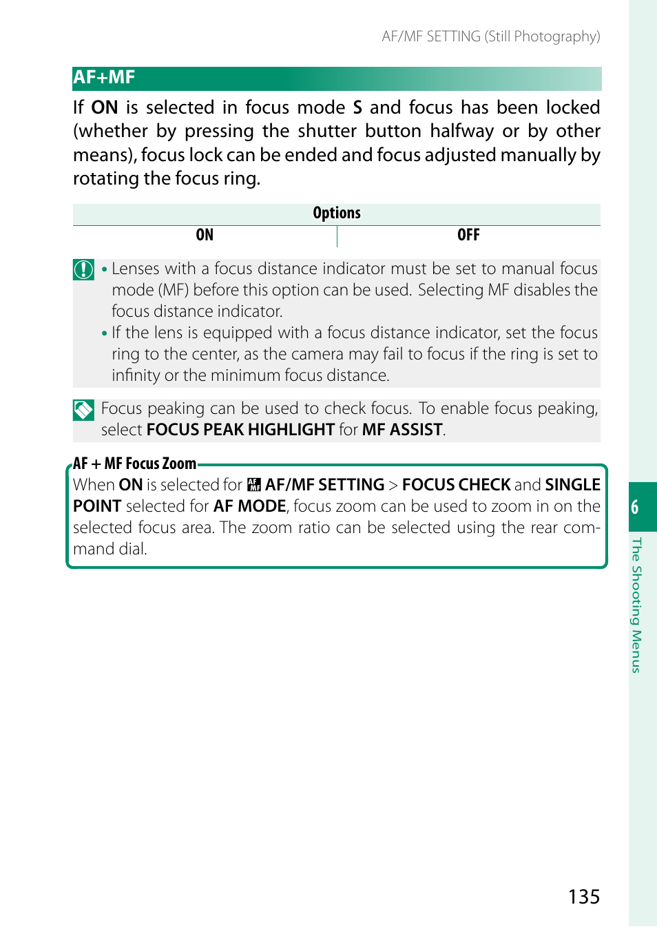 Af+mf | FujiFilm GFX 50S II Medium Format Mirrorless Camera with 35-70mm Lens Kit User Manual | Page 159 / 360