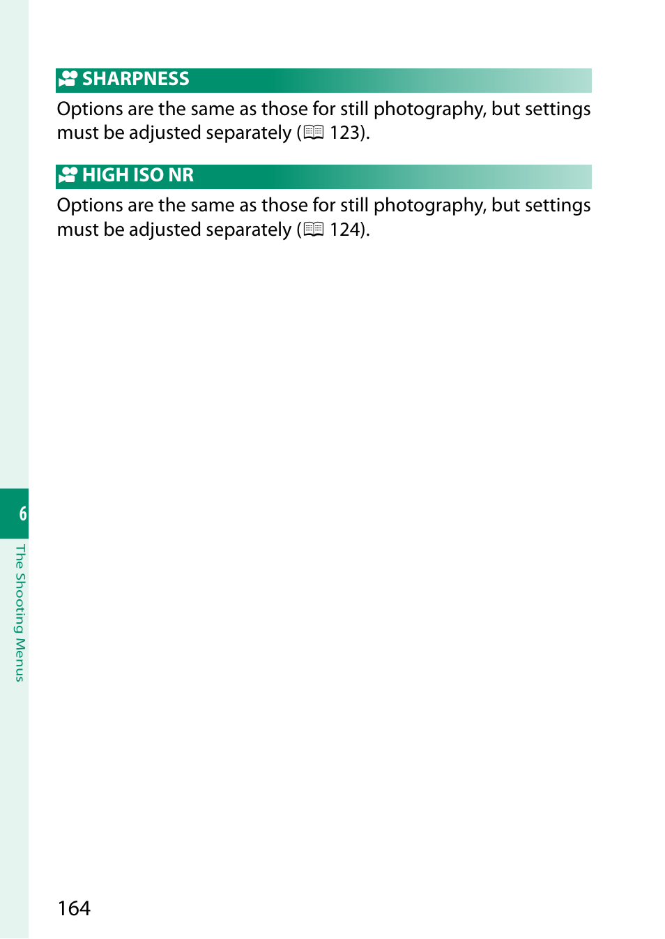 Sharpness, High iso nr | FujiFilm GFX 50S II Medium Format Mirrorless Camera with 35-70mm Lens Kit User Manual | Page 188 / 360