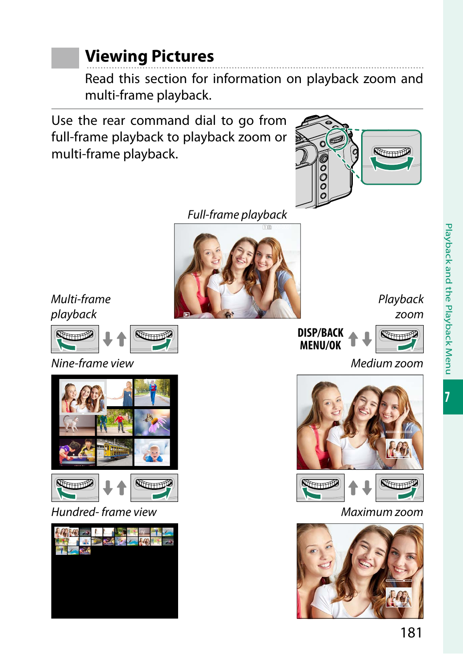 Viewing pictures | FujiFilm GFX 50S II Medium Format Mirrorless Camera with 35-70mm Lens Kit User Manual | Page 205 / 360