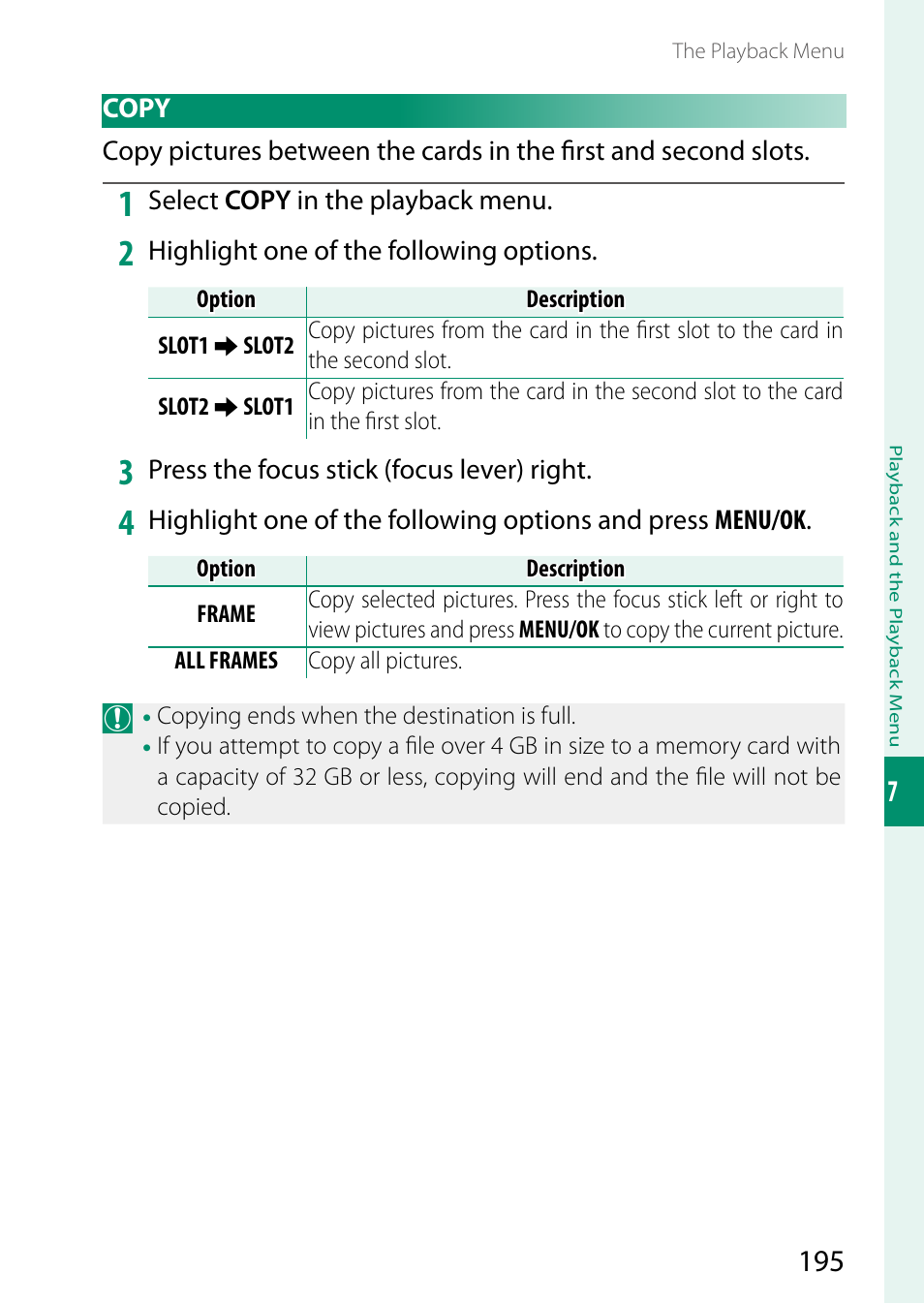 Copy | FujiFilm GFX 50S II Medium Format Mirrorless Camera with 35-70mm Lens Kit User Manual | Page 219 / 360