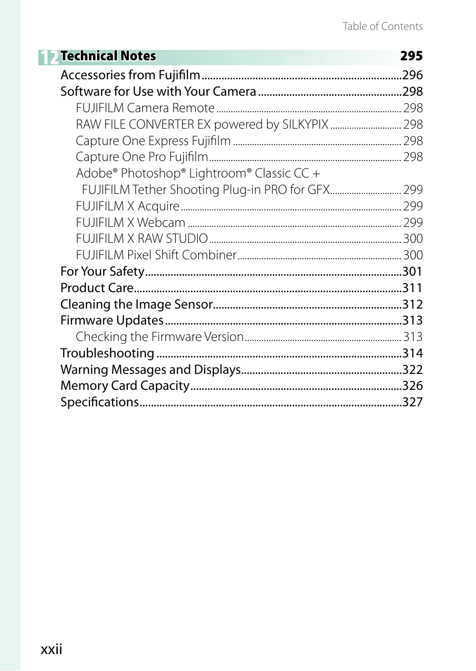 FujiFilm GFX 50S II Medium Format Mirrorless Camera with 35-70mm Lens Kit User Manual | Page 22 / 360