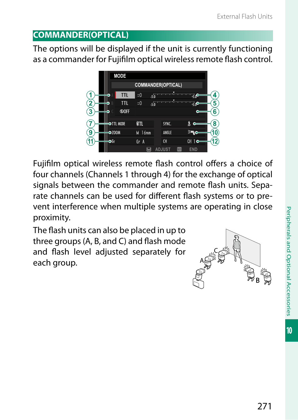 Commander(optical) | FujiFilm GFX 50S II Medium Format Mirrorless Camera with 35-70mm Lens Kit User Manual | Page 295 / 360