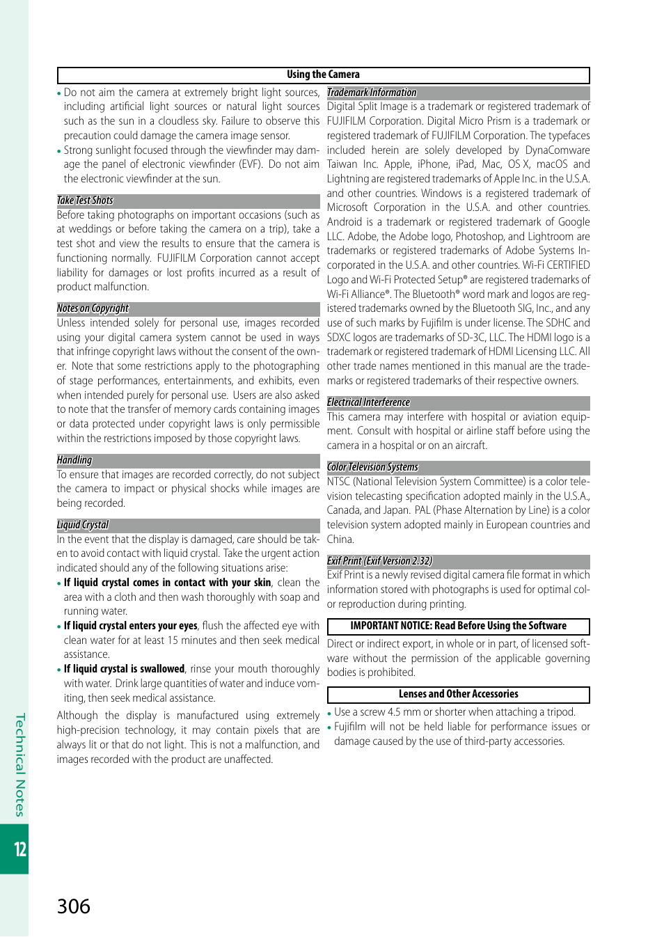 FujiFilm GFX 50S II Medium Format Mirrorless Camera with 35-70mm Lens Kit User Manual | Page 330 / 360