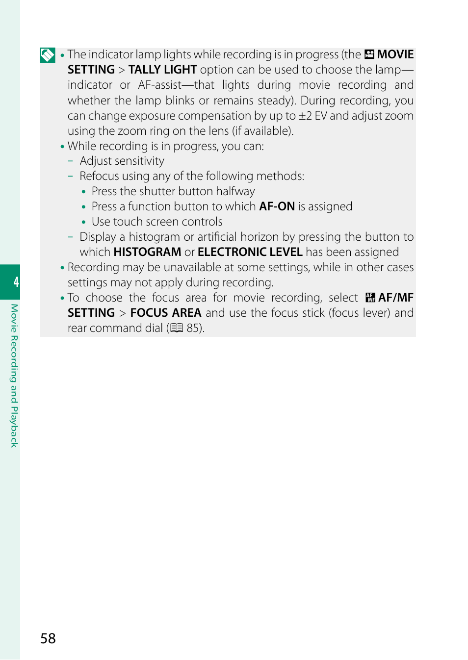 FujiFilm GFX 50S II Medium Format Mirrorless Camera with 35-70mm Lens Kit User Manual | Page 82 / 360