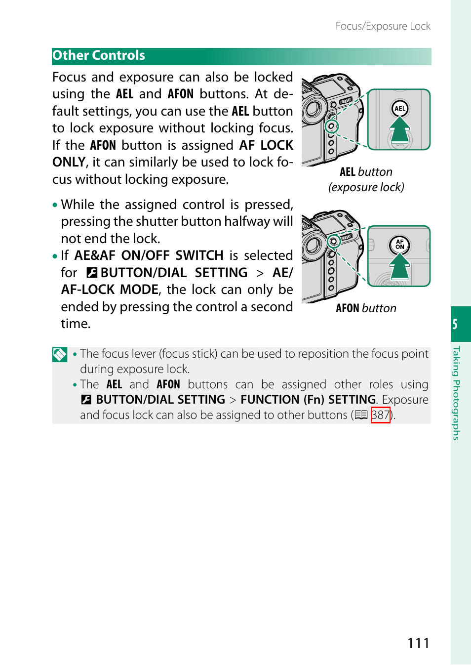 Other controls | FujiFilm GFX100 II Medium Format Mirrorless Camera User Manual | Page 139 / 500