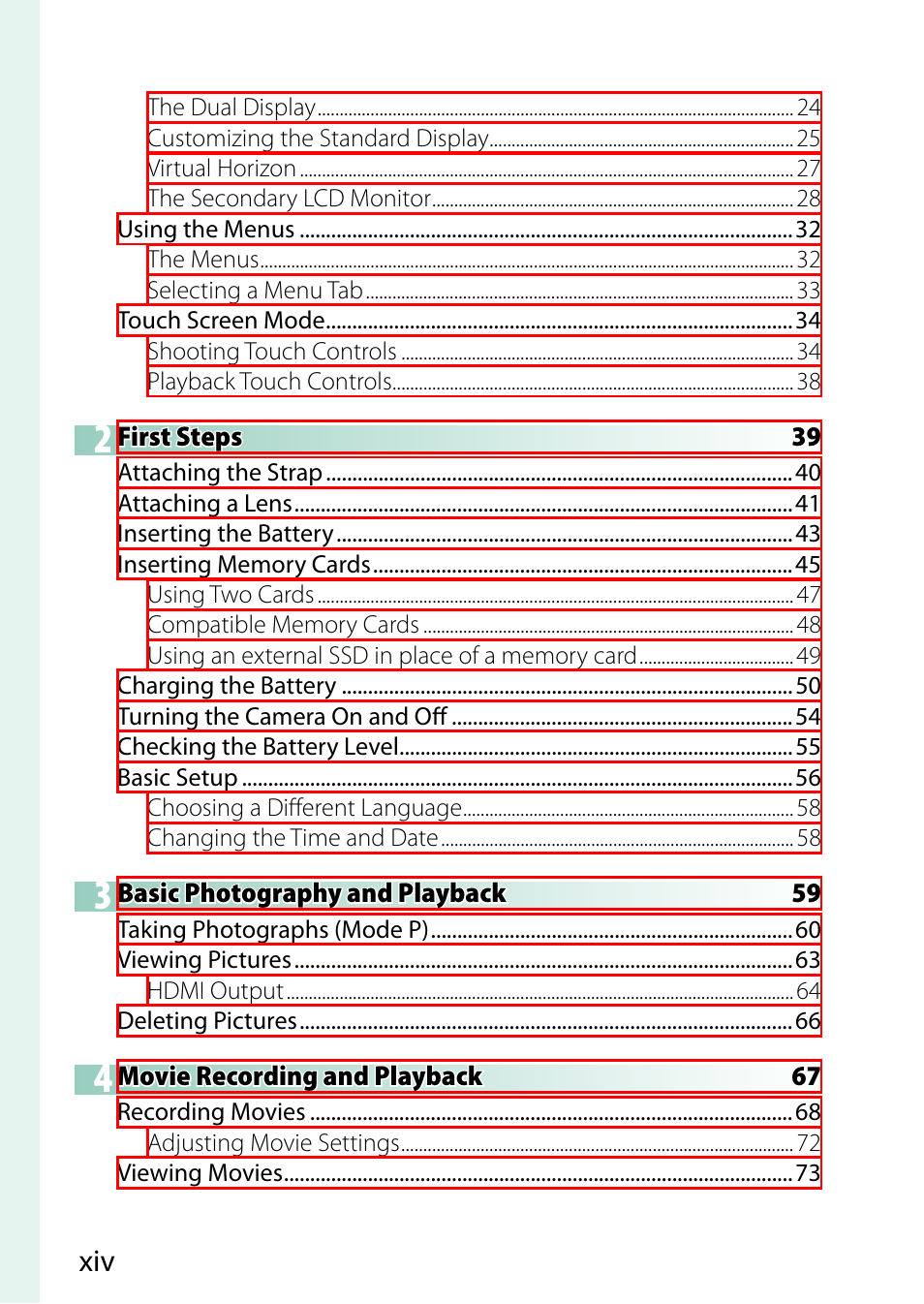 FujiFilm GFX100 II Medium Format Mirrorless Camera User Manual | Page 14 / 500