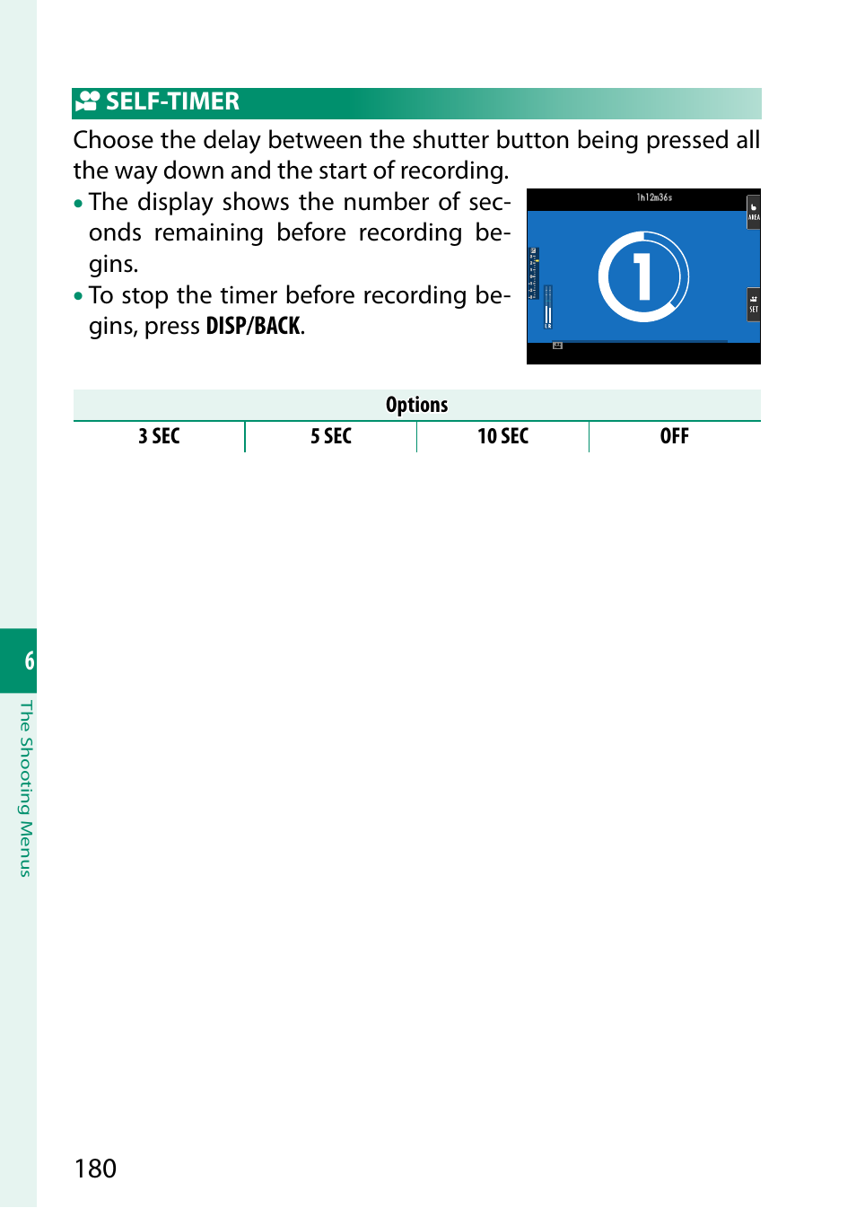 Self-timer | FujiFilm GFX100 II Medium Format Mirrorless Camera User Manual | Page 208 / 500